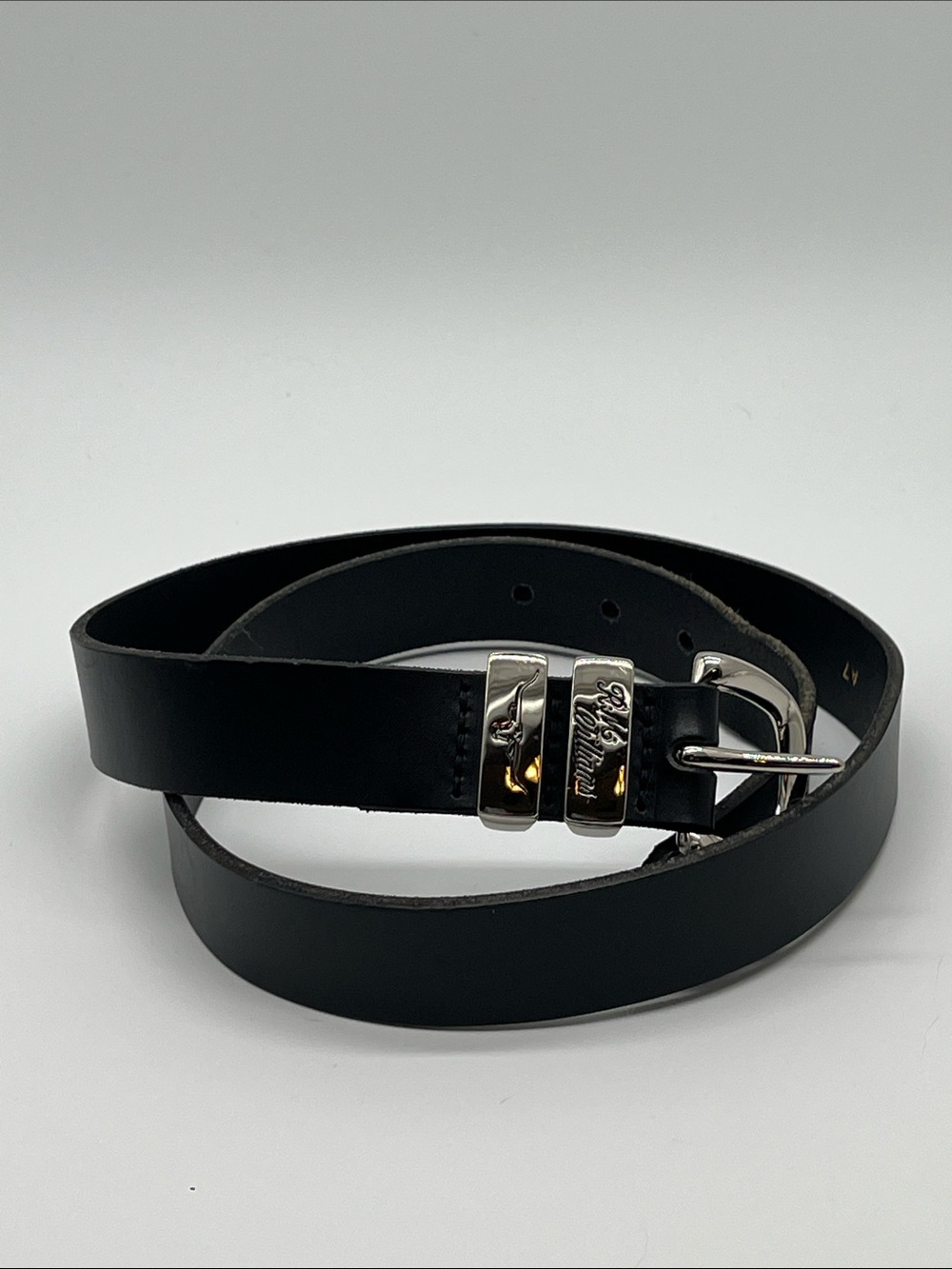 RM Williams Jerrawa Belt Black Cowhide Leather Size 36 /440 Made In Australia - Picture 11 of 11